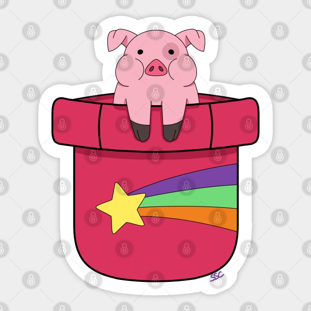 Waddles Is A Star Sticker by SpectreSparkC